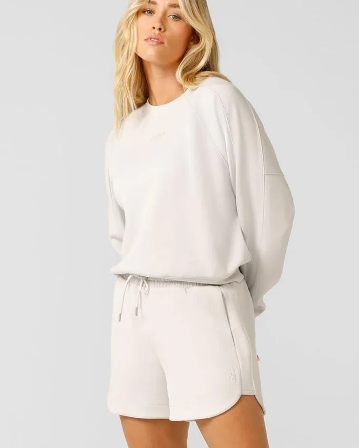 Women LORNA JANE Jackets Hoodies And Sweats Make Space Sweatshirt Ice Grey