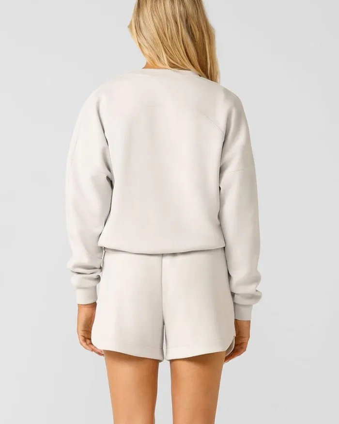 Women LORNA JANE Jackets Hoodies And Sweats Make Space Sweatshirt Ice Grey
