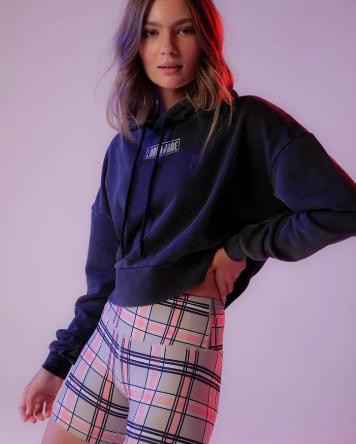 Women LORNA JANE Jackets Hoodies And Sweats Moto Hoodie Washed Black