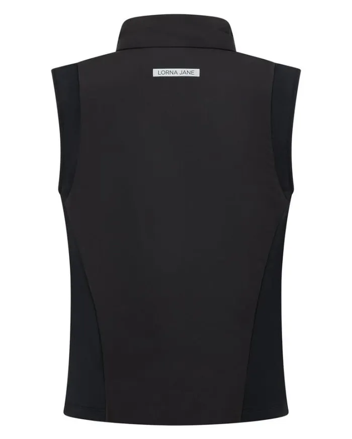 Women LORNA JANE Jackets Hoodies And Sweats Run Ready Active Puffer Vest Black