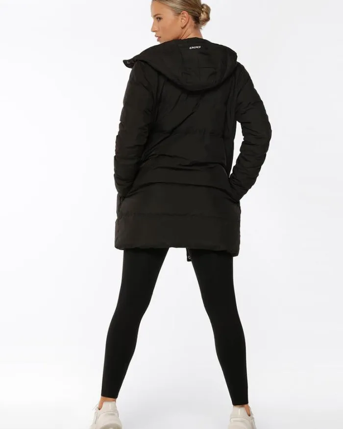 Women LORNA JANE Jackets Hoodies And Sweats Ultra Lite Down Jacket Black