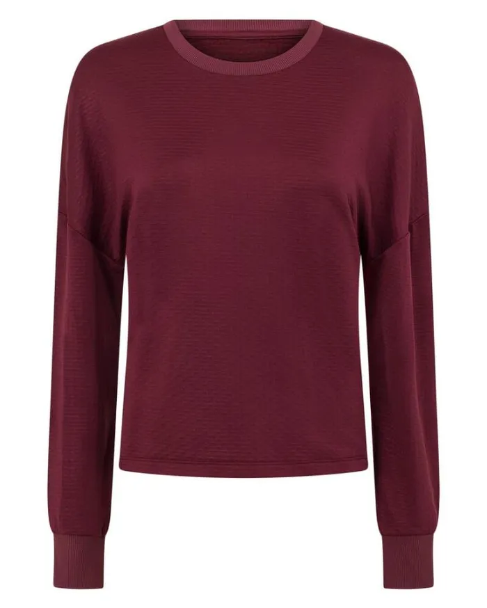 Women LORNA JANE Jackets Hoodies And Sweats Warm Up Sweat Maroon