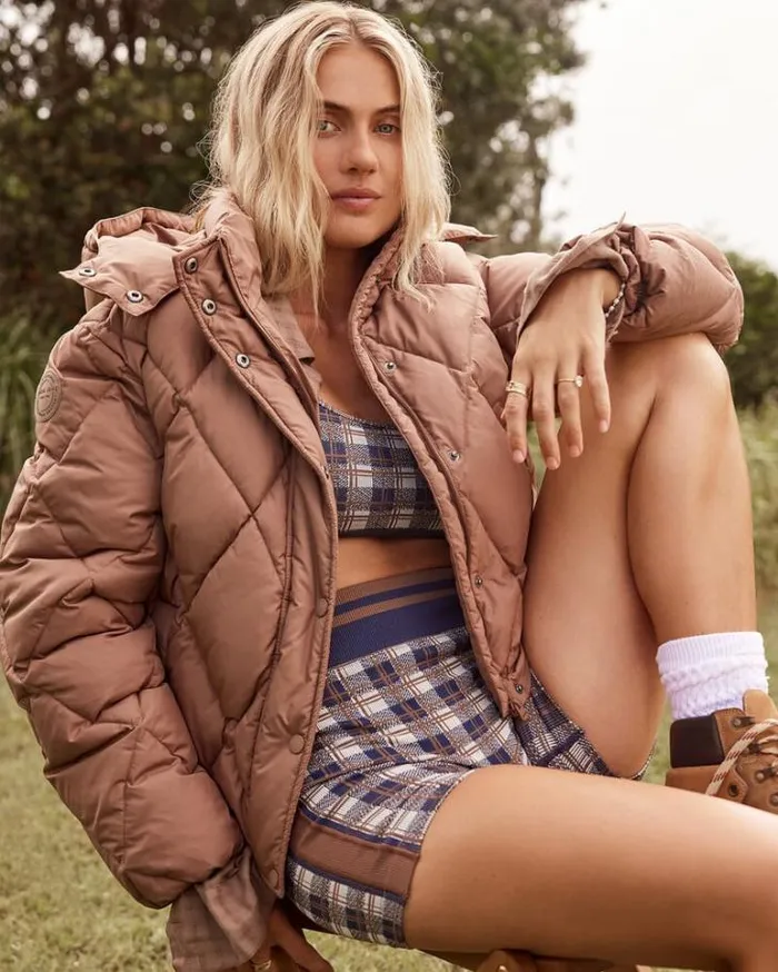 Women LORNA JANE Jackets Hoodies And Sweats Winter Warmth Recycled Puffer Jacket Cedar Women LORNA JANE Jackets Hoodies And Sweats Winter Warmth Recycled Puffer Jacket Cedar