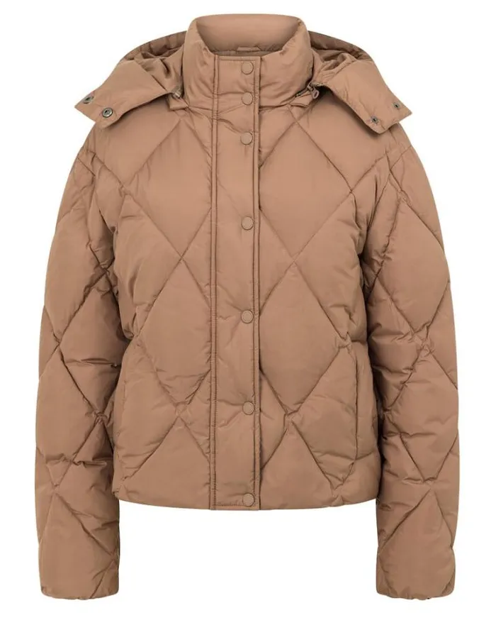 Women LORNA JANE Jackets Hoodies And Sweats Winter Warmth Recycled Puffer Jacket Cedar