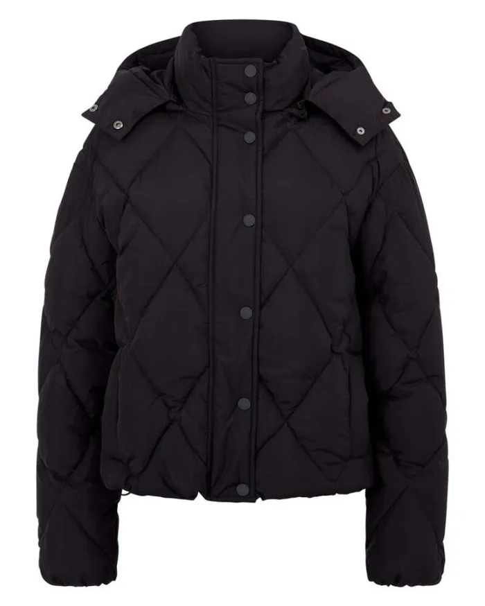 Women LORNA JANE Jackets Hoodies And Sweats Winter Warmth Recycled Puffer Jacket Midnight Blue