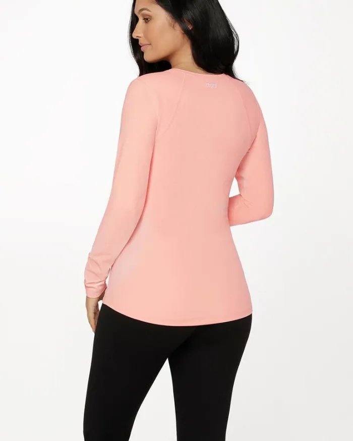 Women LORNA JANE Maternity LJ Active Feeding Long Sleeve Top Ballerina