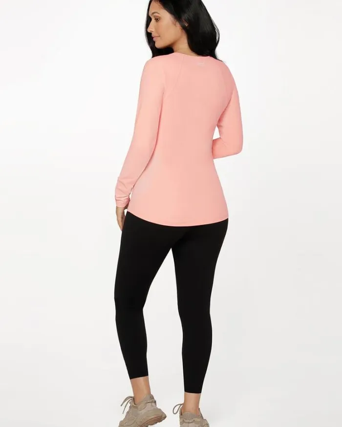 Women LORNA JANE Maternity LJ Active Feeding Long Sleeve Top Ballerina