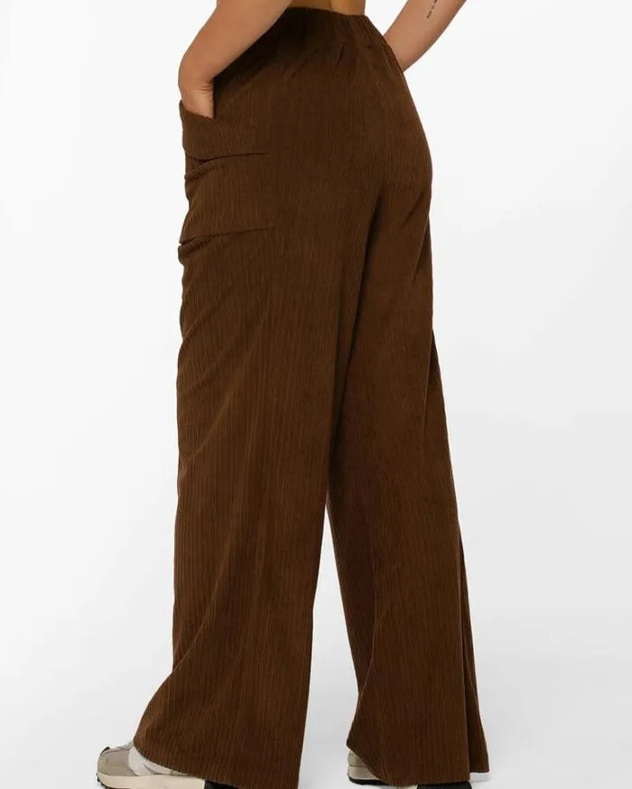 Women LORNA JANE Pants 70s Revival Corduroy Pant Espresso