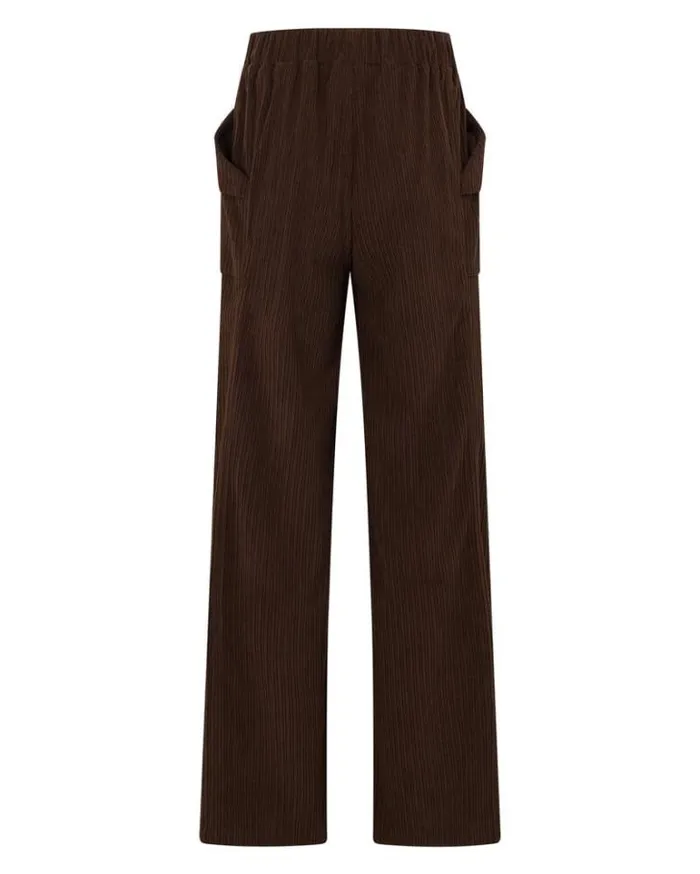 Women LORNA JANE Pants 70s Revival Corduroy Pant Espresso