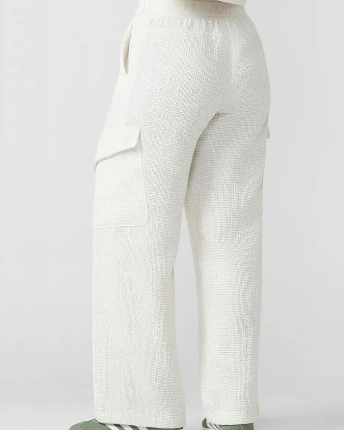 Women LORNA JANE Pants Apres Sport Boucle Cargo Pant Porcelain