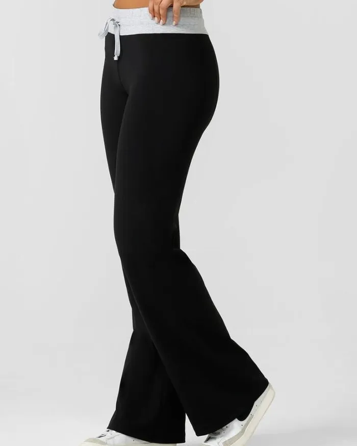 Women LORNA JANE Pants Flashdance Bootleg Pant Black
