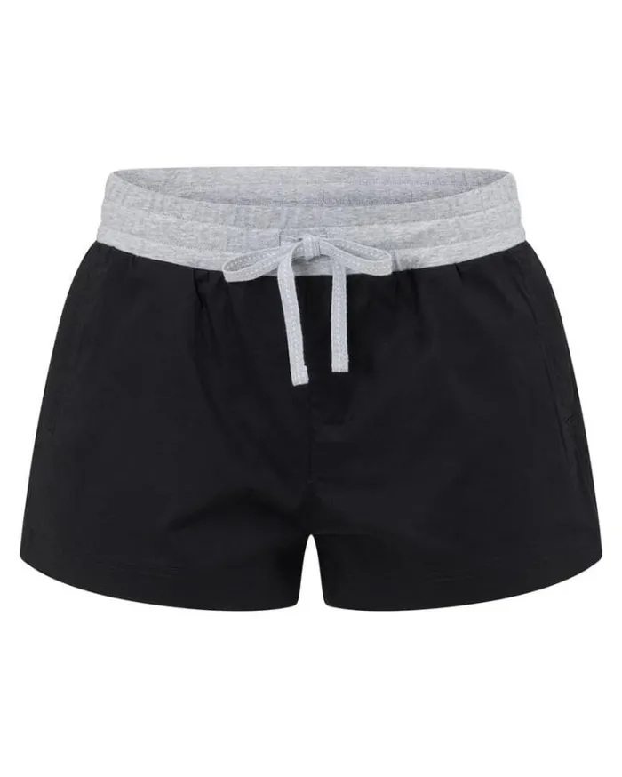 Women LORNA JANE Running Shorts Flashdance Cheeky Short Black