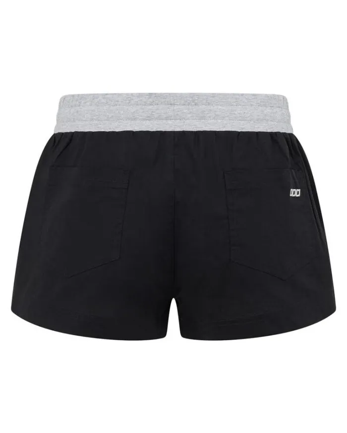 Women LORNA JANE Running Shorts Flashdance Cheeky Short Black