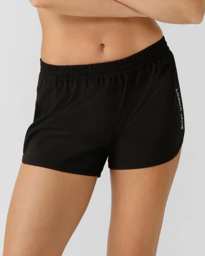 Women LORNA JANE Running Shorts Lotus Sport Short Black