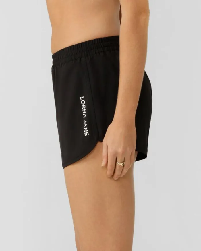 Women LORNA JANE Running Shorts Lotus Sport Short Black