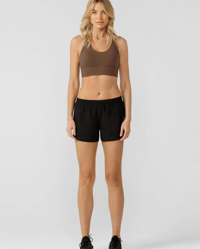 Women LORNA JANE Running Shorts Lotus Sport Short Black
