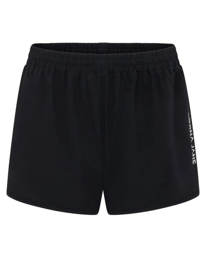 Women LORNA JANE Running Shorts Lotus Sport Short Black