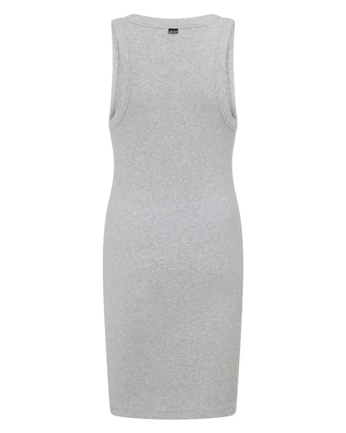 Women LORNA JANE Skirts And Dresses On The Move Rib Tank Dress Grey Marl
