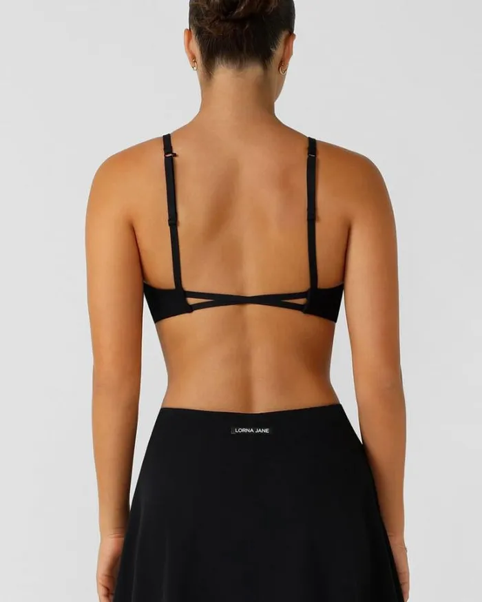 Women LORNA JANE Sports Bras Adaptable Recycled Sports Bra Black