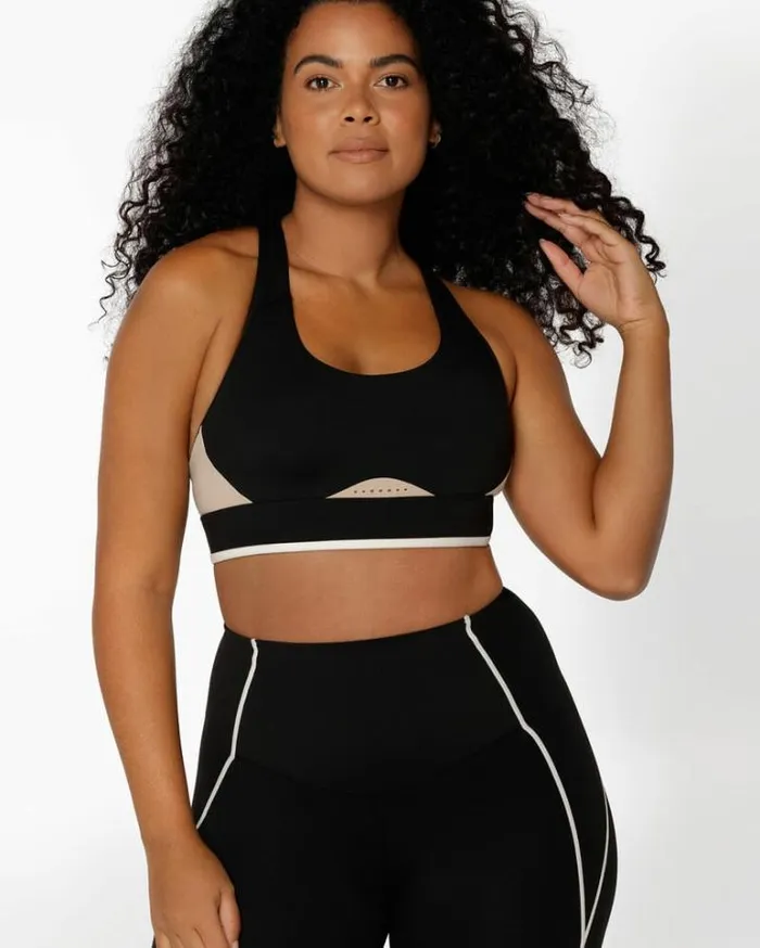 Women LORNA JANE Sports Bras Amplify Bonded Sports Bra Black