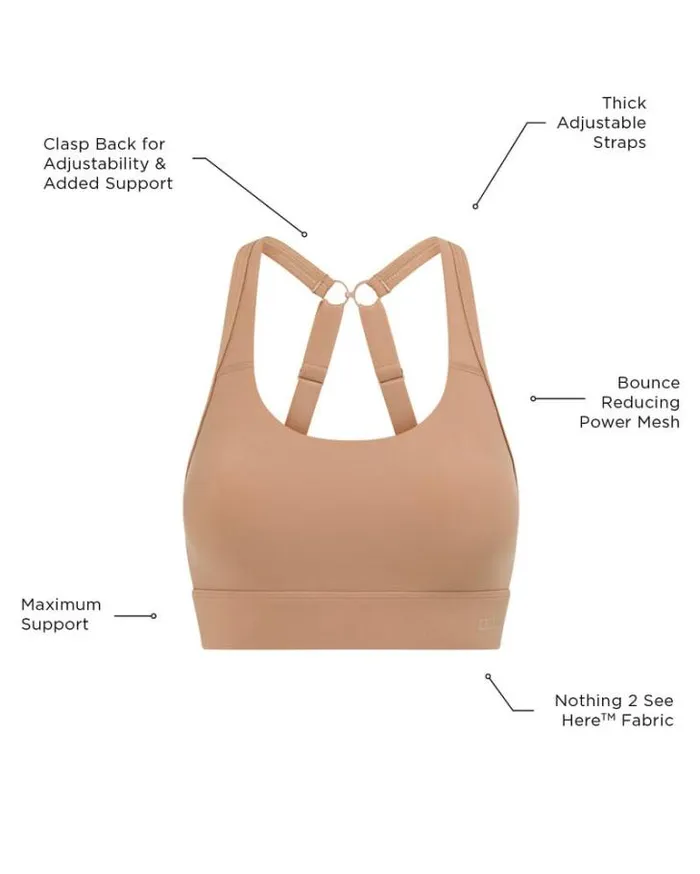 Women LORNA JANE Sports Bras Amy Maximum Support Sports Bra Biscuit