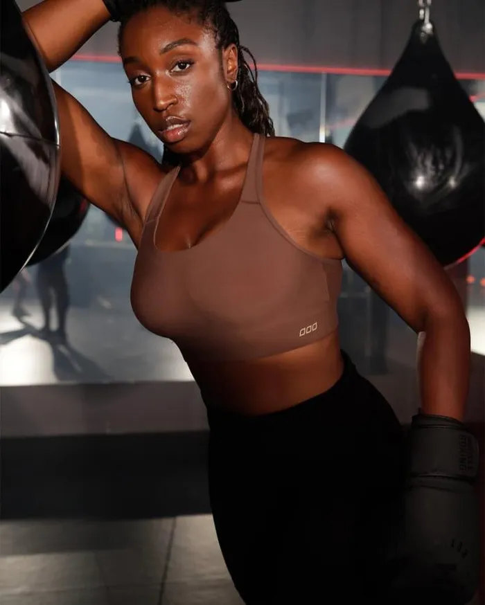 Women LORNA JANE Sports Bras Amy Maximum Support Sports Bra Chocolate