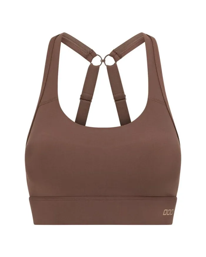 Women LORNA JANE Sports Bras Amy Maximum Support Sports Bra Chocolate