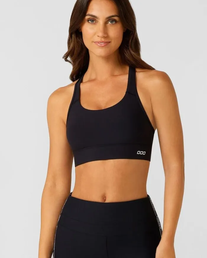 Women LORNA JANE Sports Bras Amy Maximum Support Sports Bra Midnight Blue