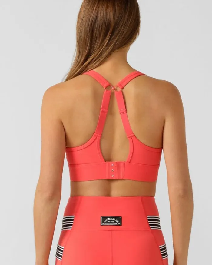 Women LORNA JANE Sports Bras Amy Maximum Support Sports Bra Strawberry