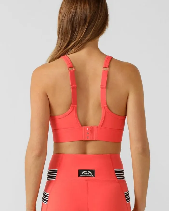 Women LORNA JANE Sports Bras Amy Maximum Support Sports Bra Strawberry