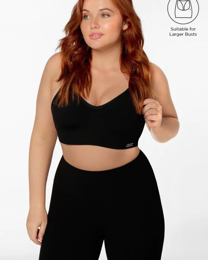 Women LORNA JANE Sports Bras Hold And Mould Sports Bra Black
