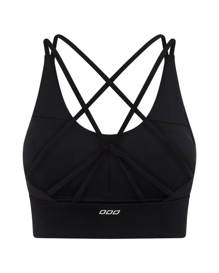 Women LORNA JANE Sports Bras Lotus Longline Sports Bra Black