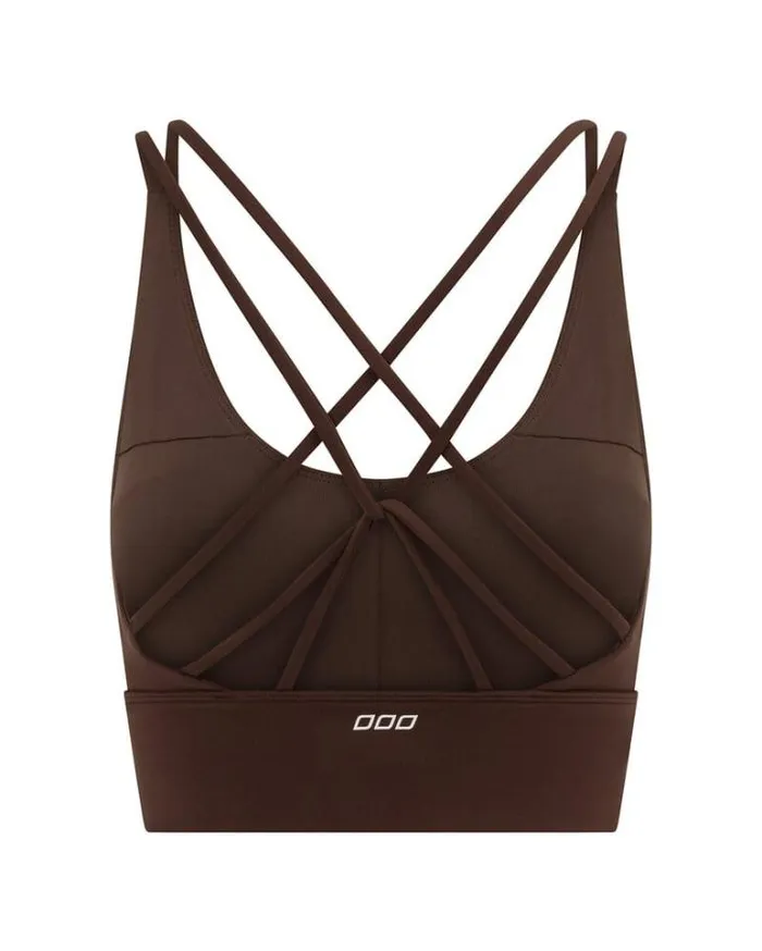 Women LORNA JANE Sports Bras Lotus Longline Sports Bra Espresso