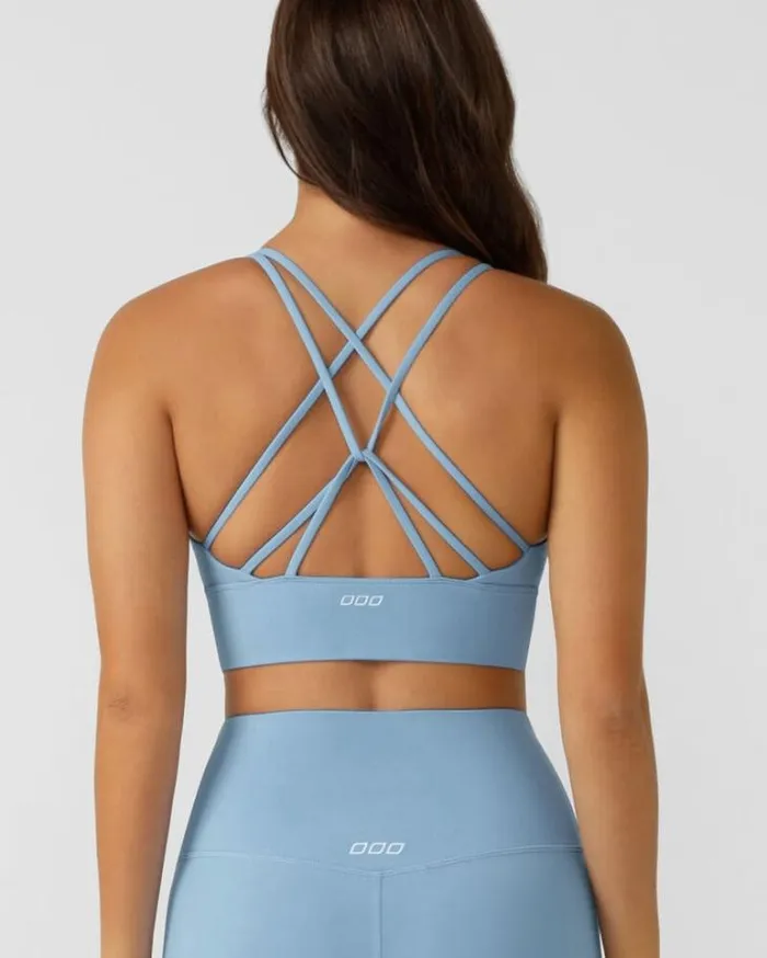 Women LORNA JANE Sports Bras Lotus Longline Sports Bra Moontide