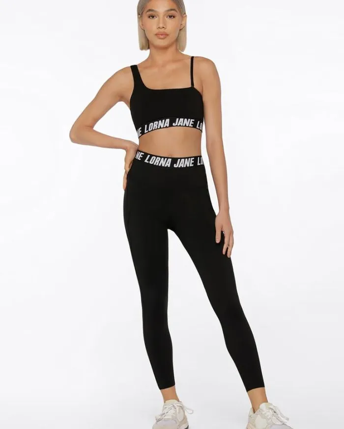 Women LORNA JANE Sports Bras Relay Sports Bra Black