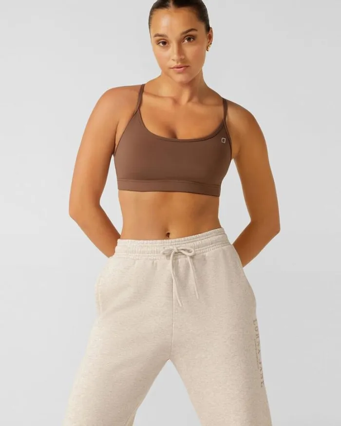 Women LORNA JANE Sports Bras Sammy Sports Bra Chocolate
