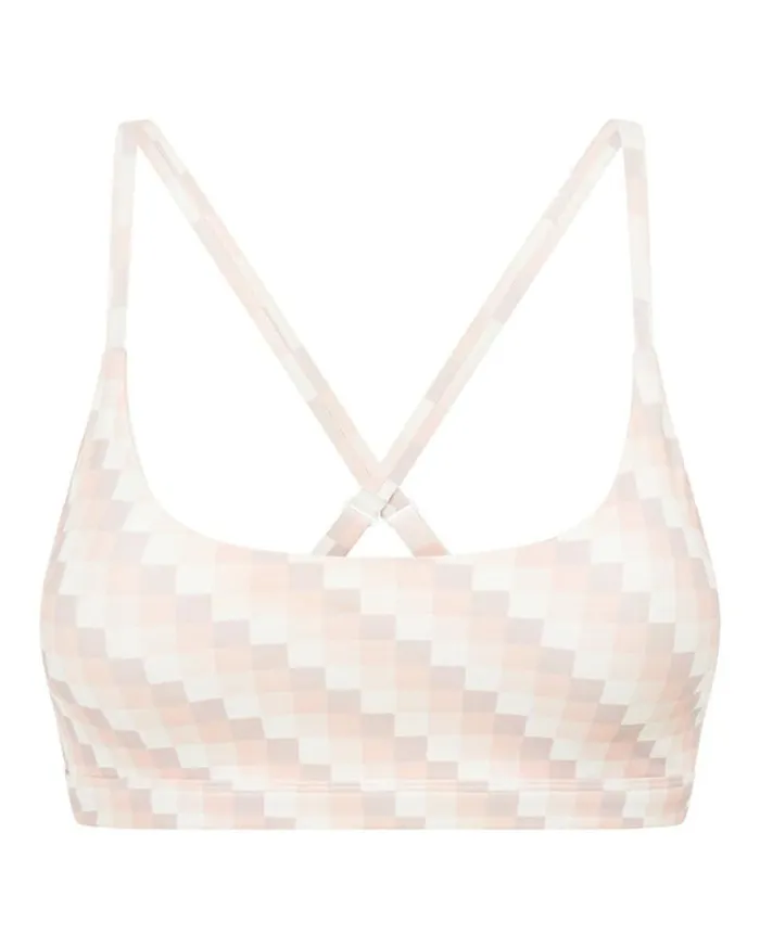 Women LORNA JANE Sports Bras Sunkissed Gingham Sports Bra Sunkissed Gingham Print