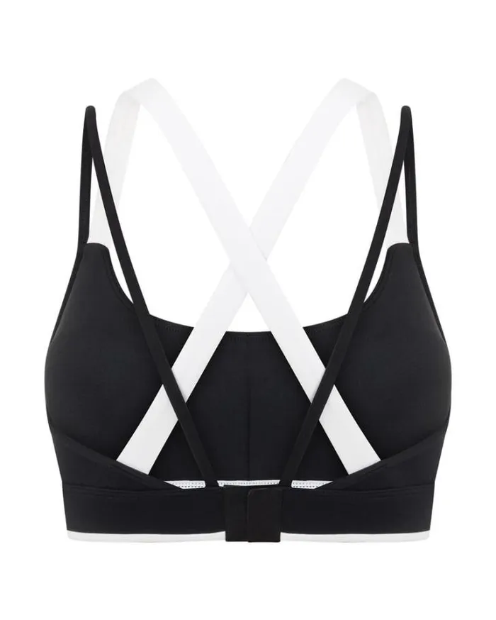 Women LORNA JANE Sports Bras Swift Motion Recycled High Support Sports Bra Black