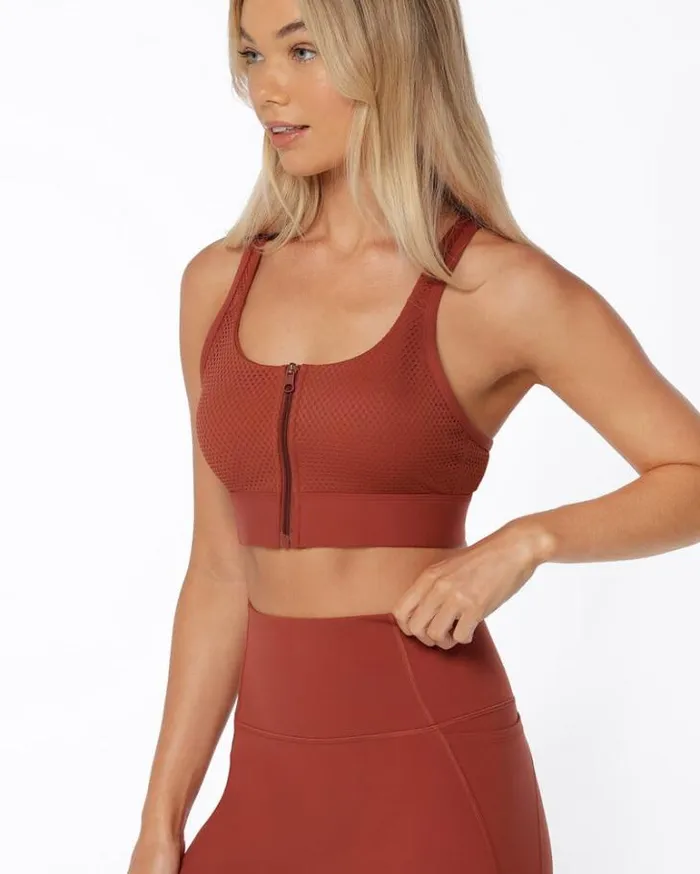 Women LORNA JANE Sports Bras Train Hard Sports Bra Spice