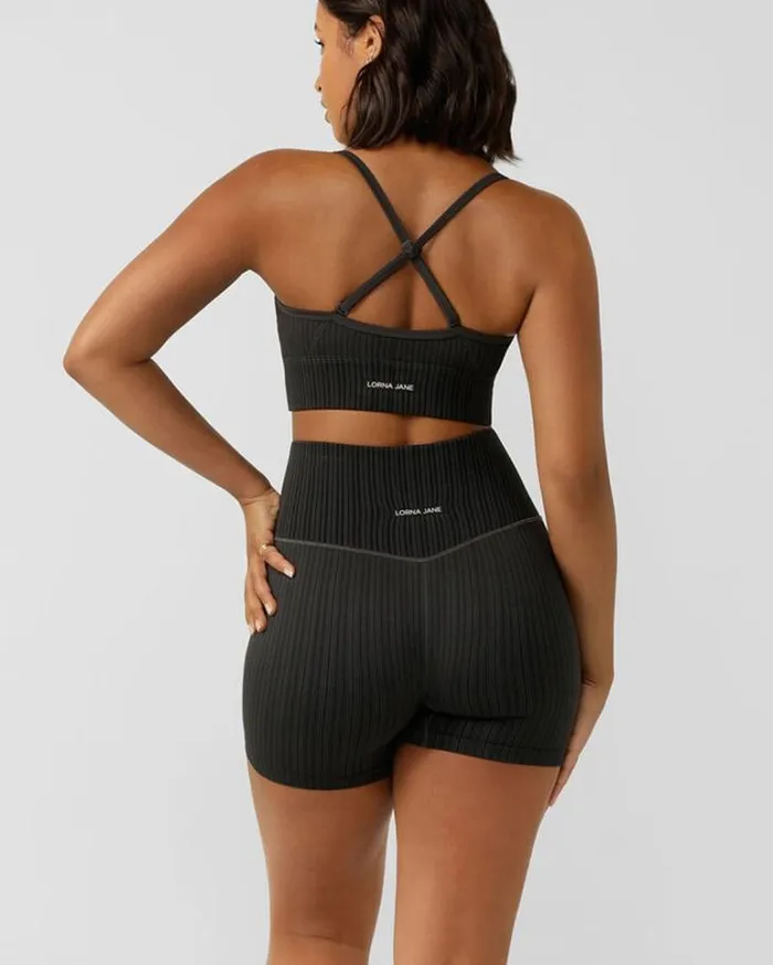 Women LORNA JANE Swimwear Seamless Swim Bike Short Black