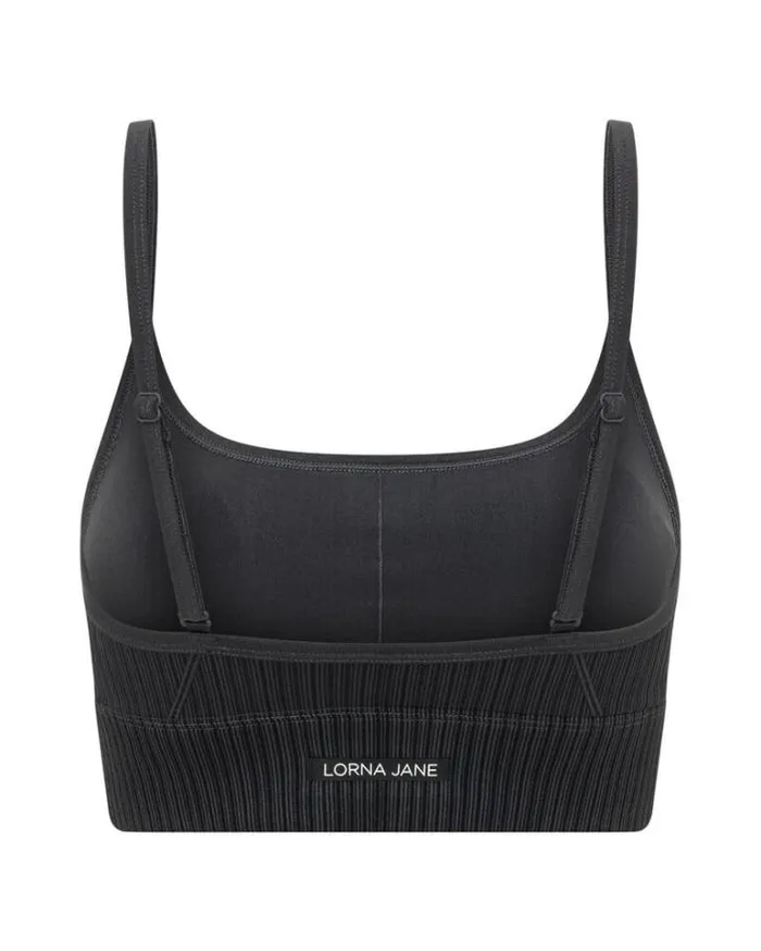 Women LORNA JANE Swimwear Seamless Swim Longline Sports Bra Black