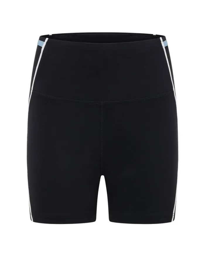 Women LORNA JANE Swimwear Sprint To Swim Pocket 12cm Bike Short Black Multi
