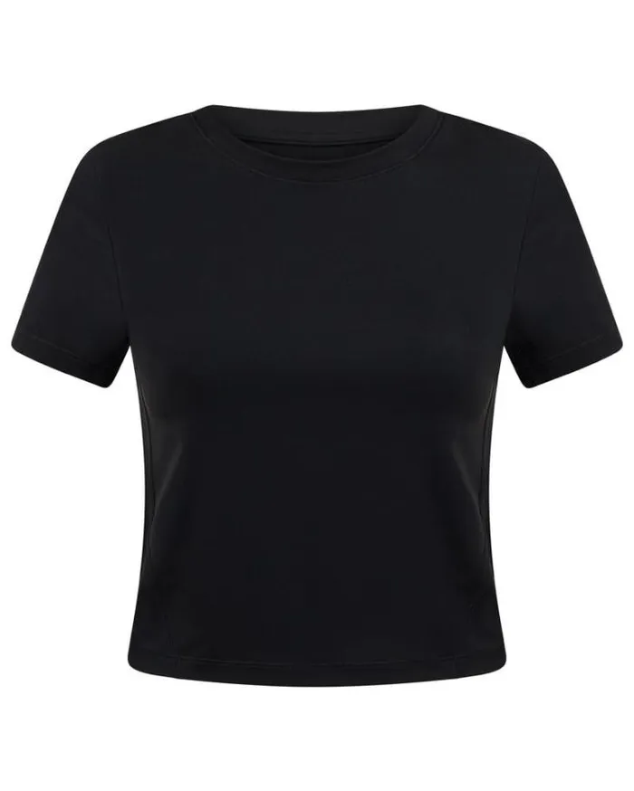 Women LORNA JANE Swimwear Sprint To Swim T Shirt Black