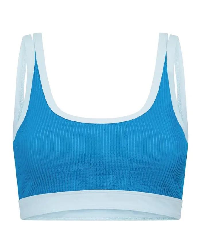 Women LORNA JANE Swimwear Summer Hype Swim Bra Cornflower