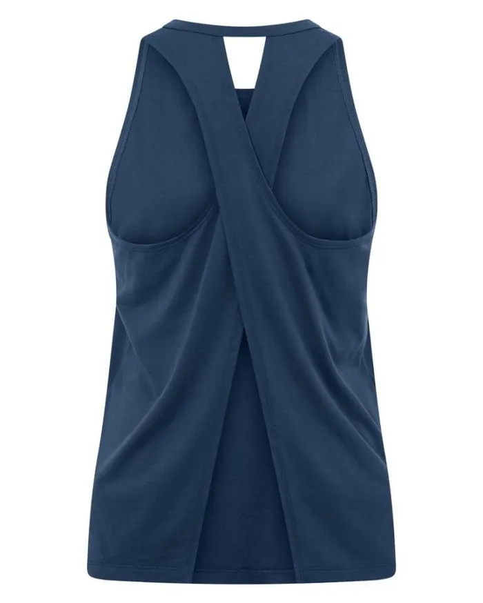 Women LORNA JANE Tanks Tie It Up Tank Academy Blue