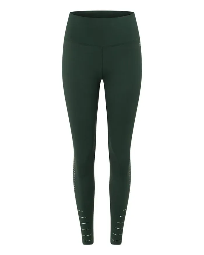 Women LORNA JANE Tights And Leggings Aero Fit Ankle Biter Leggings Fig Green