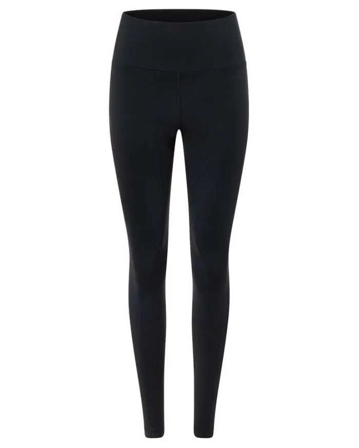 Women LORNA JANE Tights And Leggings All Day Lotus Thermal No Chafe Full Length Leggings Black