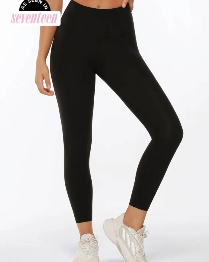Women LORNA JANE Tights And Leggings Lotus Ankle Biter Leggings Black