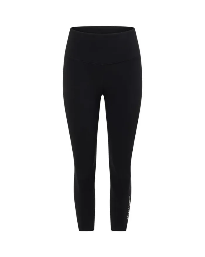 Women LORNA JANE Tights And Leggings Lotus No Chafe 78 Leggings Black