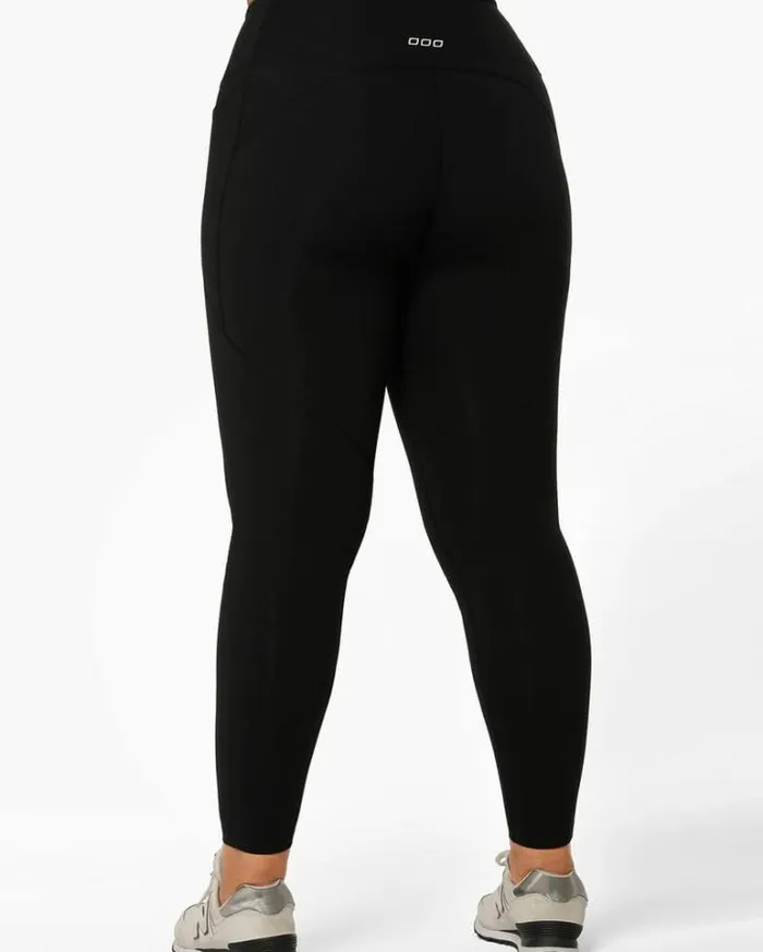 Women LORNA JANE Tights And Leggings Ultra Amy Thermal Tech Full Length Leggings Black